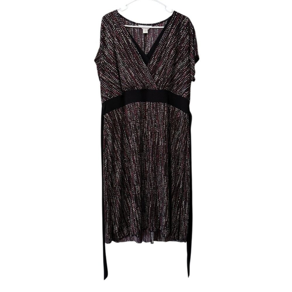 C.J. Banks Christopher & Banks Women Midi Dress Size 1X Stretch Office‎ Classic